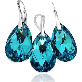 Souprava šperků Lafira stříbrná sada šperků Pear Turquoise 1937