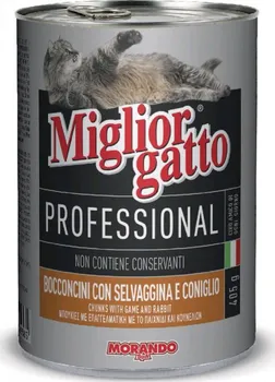 Krmivo pro kočku Miglior Gatto Professional kuřecí játra 24 x 400 g