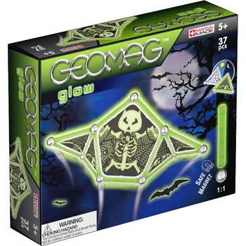 Stavebnice Geomag Geomag Glow Kids Panels 37 dílků