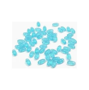 Dětské navlékací korálky Rizo azurová průhledná 4g