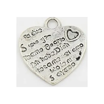 Přívěsek Přívěsek srdce miluji tě 22x22mm