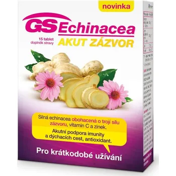 Přírodní produkt GS Echinacea Akut zázvor 15 tbl.