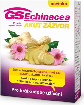 Přírodní produkt GS Echinacea Akut zázvor 15 tbl.