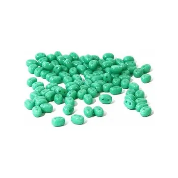 Dětské navlékací korálky Dvoudírkový rokajl mentolová 10g