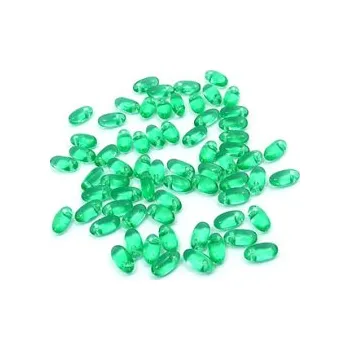 Dětské navlékací korálky Rizo světle zelená průhledná 4g