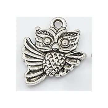 Přívěsek Přívěsek sova 17x15mm