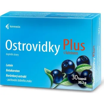 Přírodní produkt Noventis Ostrovidky Plus s luteinem 30 cps.