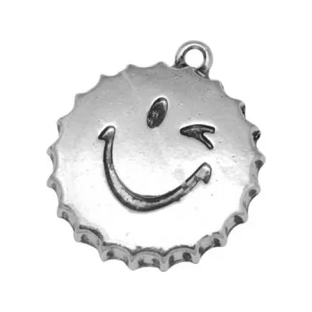 Přívěsek Přívěsek zátka - smajlík 30x25mm