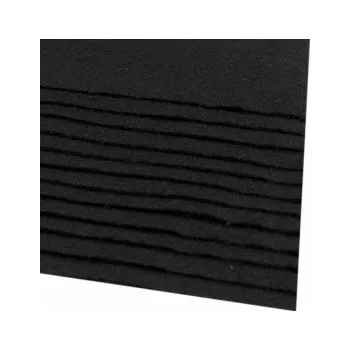 Látková plsť - filc A4 černý