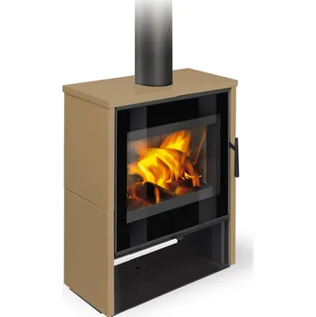 Krbová kamna kamna ROMOTOP ALEDO G keramika smetanová pigment 63360