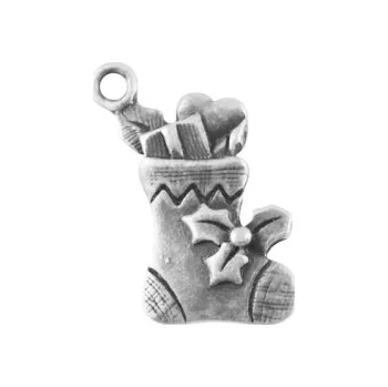 Přívěsek Přívěsek vánoční ponožka 21x17mm