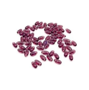 Dětské navlékací korálky Rizo tmavě fialová průhledná 4g