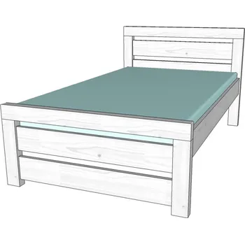 Gazel Rhino I. postel 120 bílá