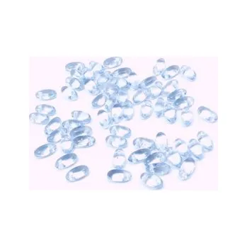 Dětské navlékací korálky Rizo světle modrá průhledná 4g