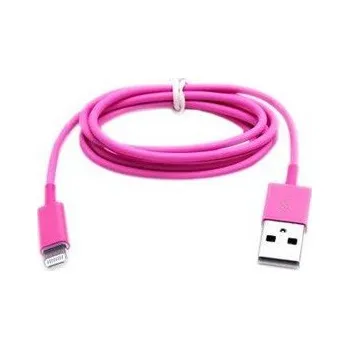 Kabel Lightning to USB 1m růžový