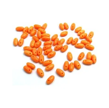 Dětské navlékací korálky Rizo oranžová mléčná 4g
