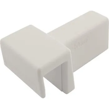 Příborník do zásuvky BLUM ZC7U10E0 Ambia Line držák příčného relingu, plast hedvábně bílá mat
