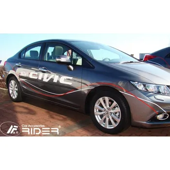 Lišta karosérie RIDER Lišty dveří Honda Civic Sedan r.v. 2012 5 dveří