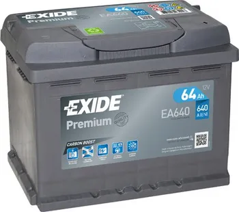 Autobaterie Exide Premium EA640 12V 64Ah 640A