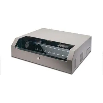 DIGITUS Nástěnná skříň, SOHO, slim, 145x525x475 mm 3U otočná, 2U fix, barva šedá (RAL 7035)