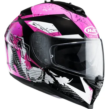 Helma na motorku HJC IS-17 Pink Rocket MC8 