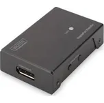 Digitus DisplayPort Opakovač na 20 m (Full HD) na 13 m (rozlišení 4K), kovové pouzdro, EQ, LED