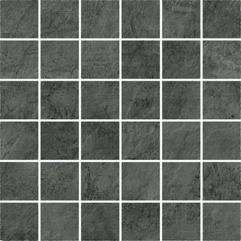 Obklad Pietra Dark Grey Mosaic - dlaždice mozaika 29,7x29,7 šedá OD443-008