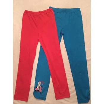 Dívčí legíny Dívčí legíny 8. 134 - 2kusy, velikost 134, Barva jako na obrázku1, Složení materiálu 98% bavlna 2% lykra