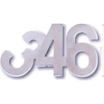 Cobra Číslice na dveře 15 cm (nerez - fasádní) Varianta: Sedmička