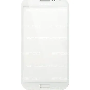OEM Samsung Galaxy Note 2 N7100 čelní sklo ceramic white