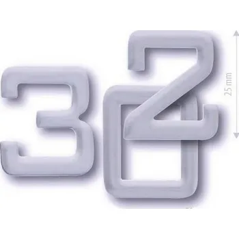 Cobra Číslice na dveře 2,5 cm (nerez) Varianta: Šestka