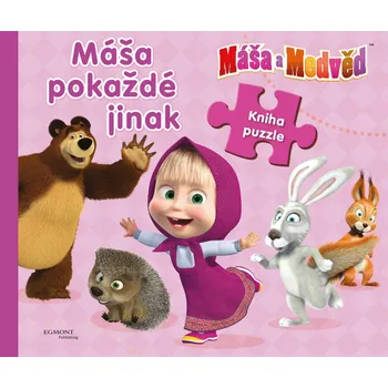 Leporelo Máša a medvěd: Máša pokaždé jinak - Kniha puzzle