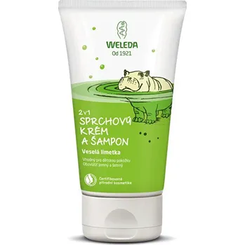 Dětský šampon Weleda 2v1 sprchový krém a šampon Veselá limetka 150 ml