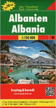 Automapa Albánie 1:150 000 - Freytag & Berndt