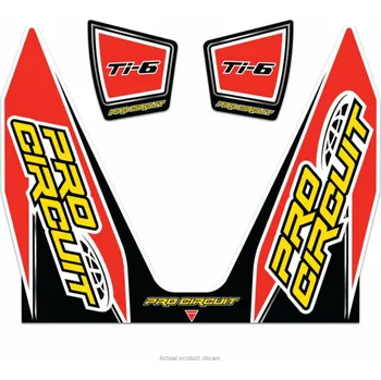 Výfuk pro motocykl a Set samolepek na výfuk PRO CIRCUIT KTM 250/450 EXHAUST STICKER KIT TI-6
