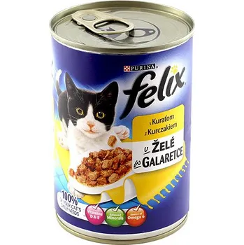 Krmivo pro kočku Felix konzerva kuře v želé 400 g