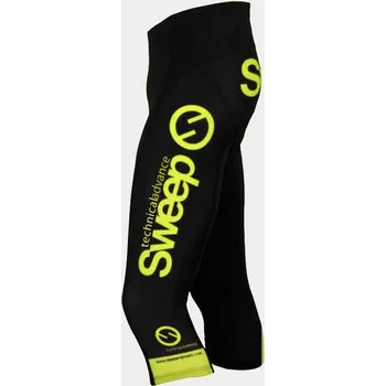 Cyklistické kalhoty SWEEP CYKLISTICKÉ KRAŤASY 3/4 CYKLO-K015 A ČERNO/žluté fluo Velikost: XS