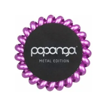 Papanga Metal Edition Big Hairband velká gumička do vlasů 1 ks, metalická fialová