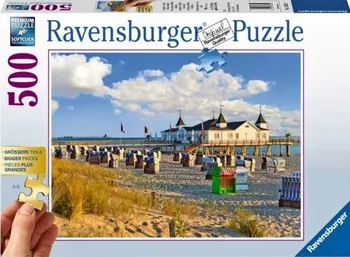 Puzzle Ravensburger Pláž u Ahlbecku 500 dílků