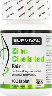 Survival Zinc Chelated Fair Power 100 tbl.