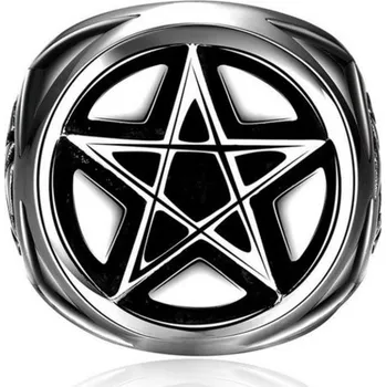 Prsten Prstýnek Supernatural - pentagram (ocel) - 6 (Prsten Supernatural - pentagram (ocel))