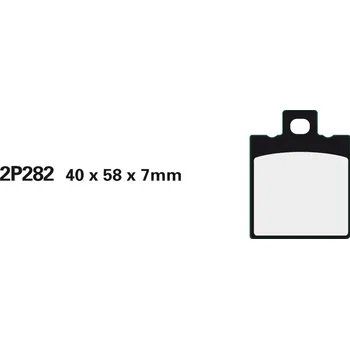 Brzdová destička NISSIN brzdové destičky 282NS