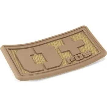 Nášivka EmersonGear PVC 3D nášivka s krevní skupinou 0+ - písková