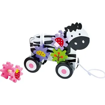 Dřevěná hračka Small Foot Tahací hračka Zebra