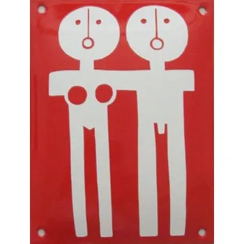 Domovní cedule Označení WC dveří, Dámy a Páni I.
