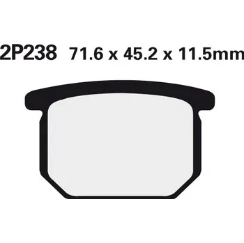 Brzdová destička NISSIN brzdové destičky 238NS