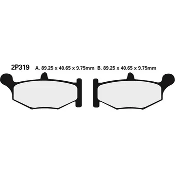 Brzdová destička NISSIN brzdové destičky 319NS