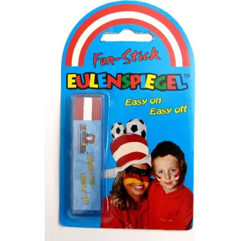 Karnevalový doplněk Tyčinka pro fanoušky - červená, bílá, červená