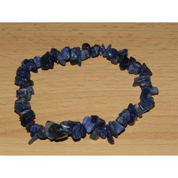 Drahý kámen Sodalit - Náramek - tromlované kameny - knt5