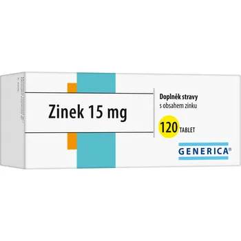 Přírodní produkt Generica Zinek 15 mg 120 tbl.